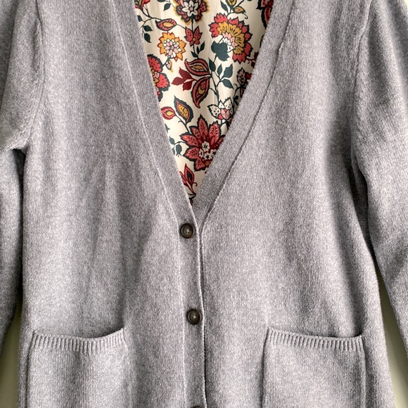 Jason Wu Mixed Media Floral Back Cardigan - Picture 4 of 5